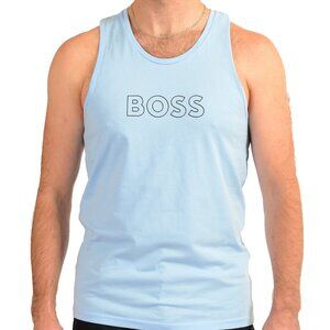 Hugo Boss Men's "Beach Tank Top" Regular Blue Crewneck Tank Top US M IT 50